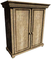 Double-Door Wooden Wardrobe