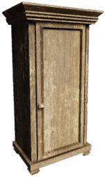 Single-Door Wooden Wardrobe