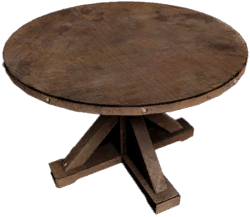 Round Wooden Table