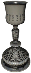 Engraved Silver Vase