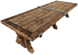 Reinforced Wide Wooden Table